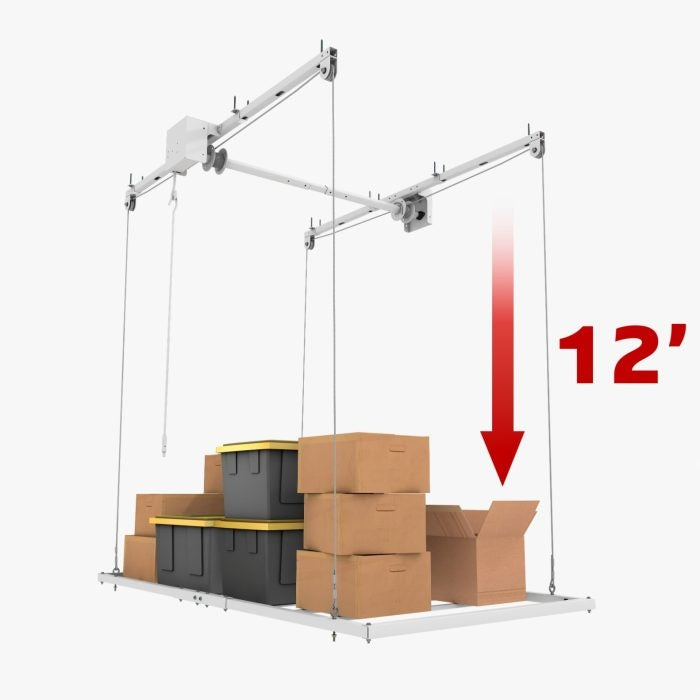 E-Z Storage Retractable Ceiling Storage Lift – 4x8 (RCL-4x8)