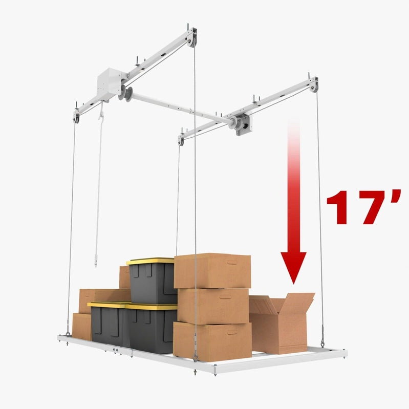 E-Z Storage Retractable Ceiling Storage Lift – 4x8 (RCL-4x8)