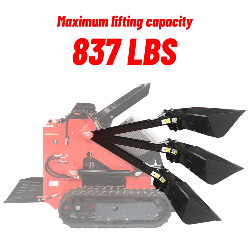Katool Mini Skid Steer Track Loader 23 HP Lifting Capacity 837lbs KT-SK26B