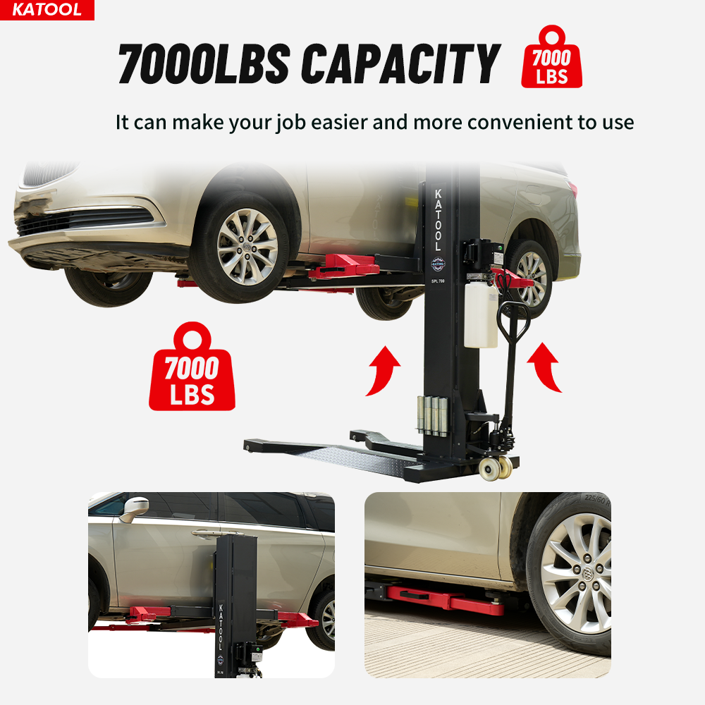 Katool 7,000lb Single Post Lift SPL-700