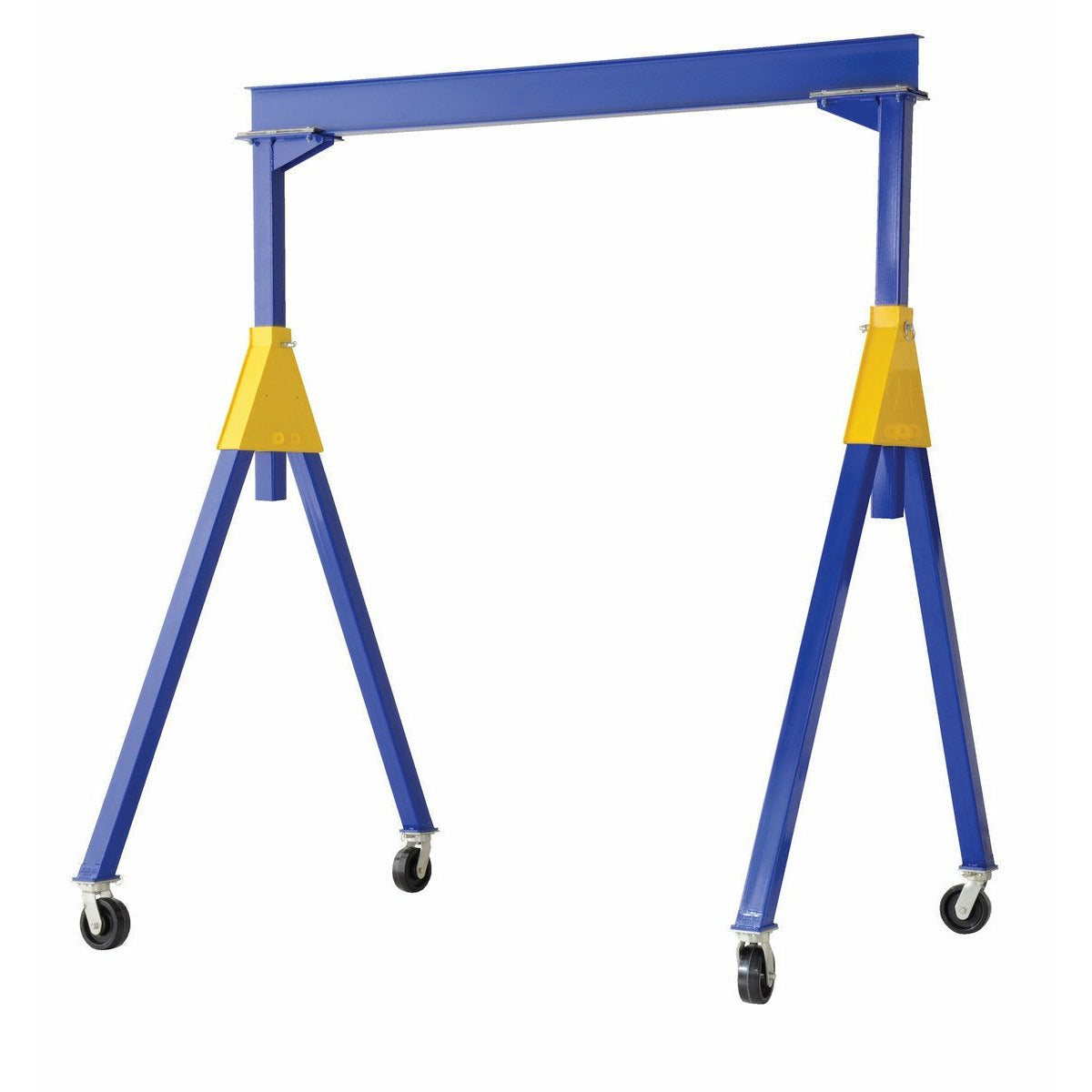 Vestil Steel Knockdown Fixed Gantry Crane with Glass Filled Nylon Casters 20 Ft. 4000 Lb. Capacity Blue- FHSN-4-20