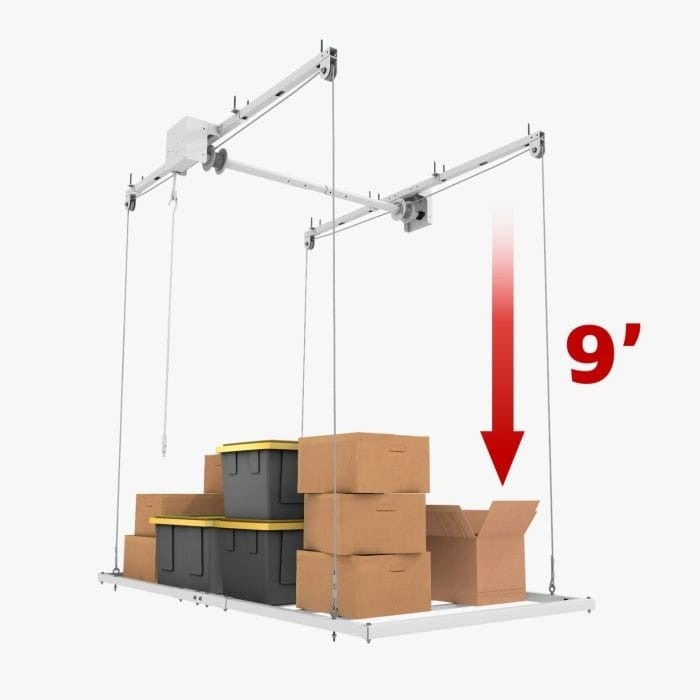 E-Z Storage Retractable Ceiling Storage Lift – 4x8 (RCL-4x8)
