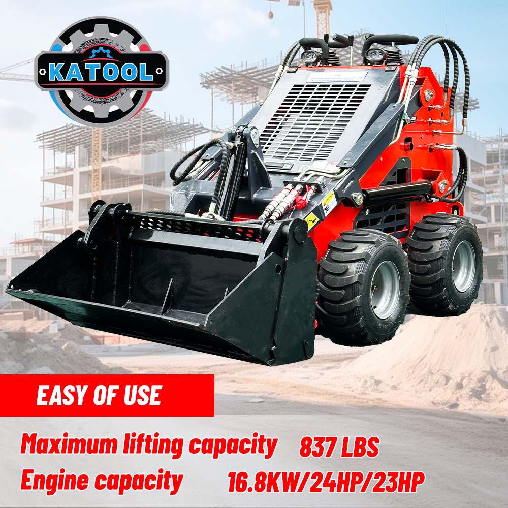 Katool Mini Skid Steer Track Loader 23 HP RATO Engine EPA Electric Start KT-SK26W
