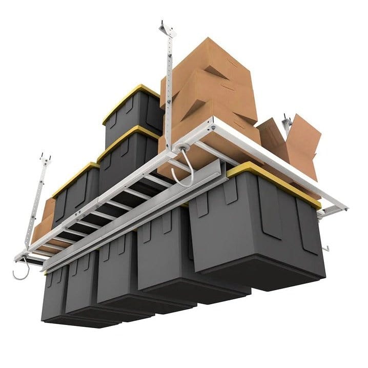 E-Z Storage Heavy-Duty Overhead Garage Storage System – 3-in-1 (3IN1-4x8)