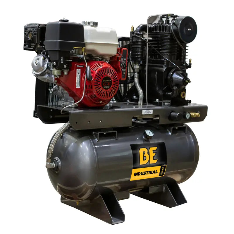 BE Power 23 CFM @ 175 PSI Gas Air Compressor with Honda GX390 Engine