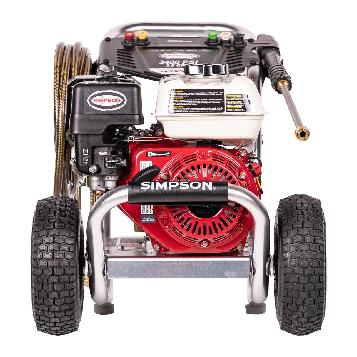 Simpson 3400 PSI 2.5 GPM Cold Water Gas Pressure Washer with HONDA GX200 Engine ALH3228-S