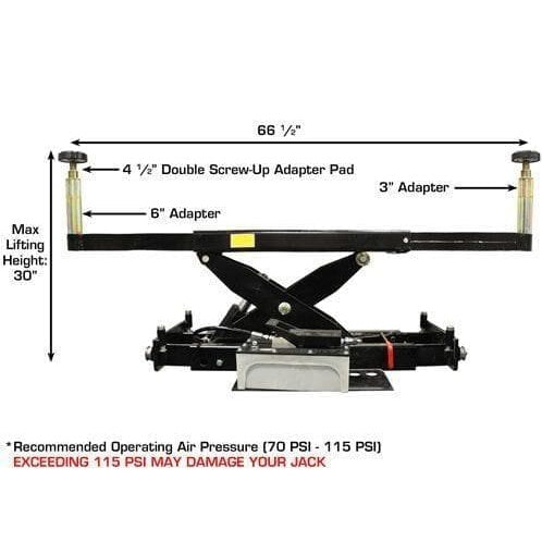 Atlas PX16A Scissor Alignment Lift and RJ8 Rolling Jack Combo