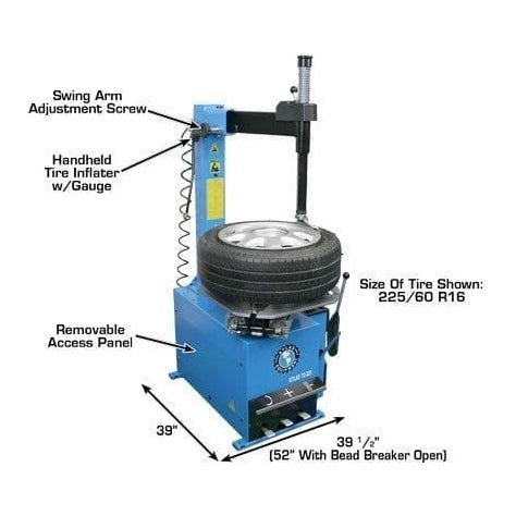 Atlas TC221 Tire Changer + WB11 Motorcycle Wheel Balancer Combo Package