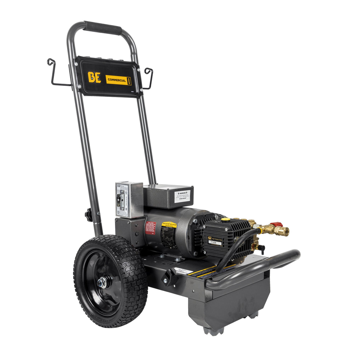 BE Power 2,000 PSI 3.5 GPM 5.0 HP Electric Pressure Washer with Baldor Motor and General Triplex Pump - B205EG
