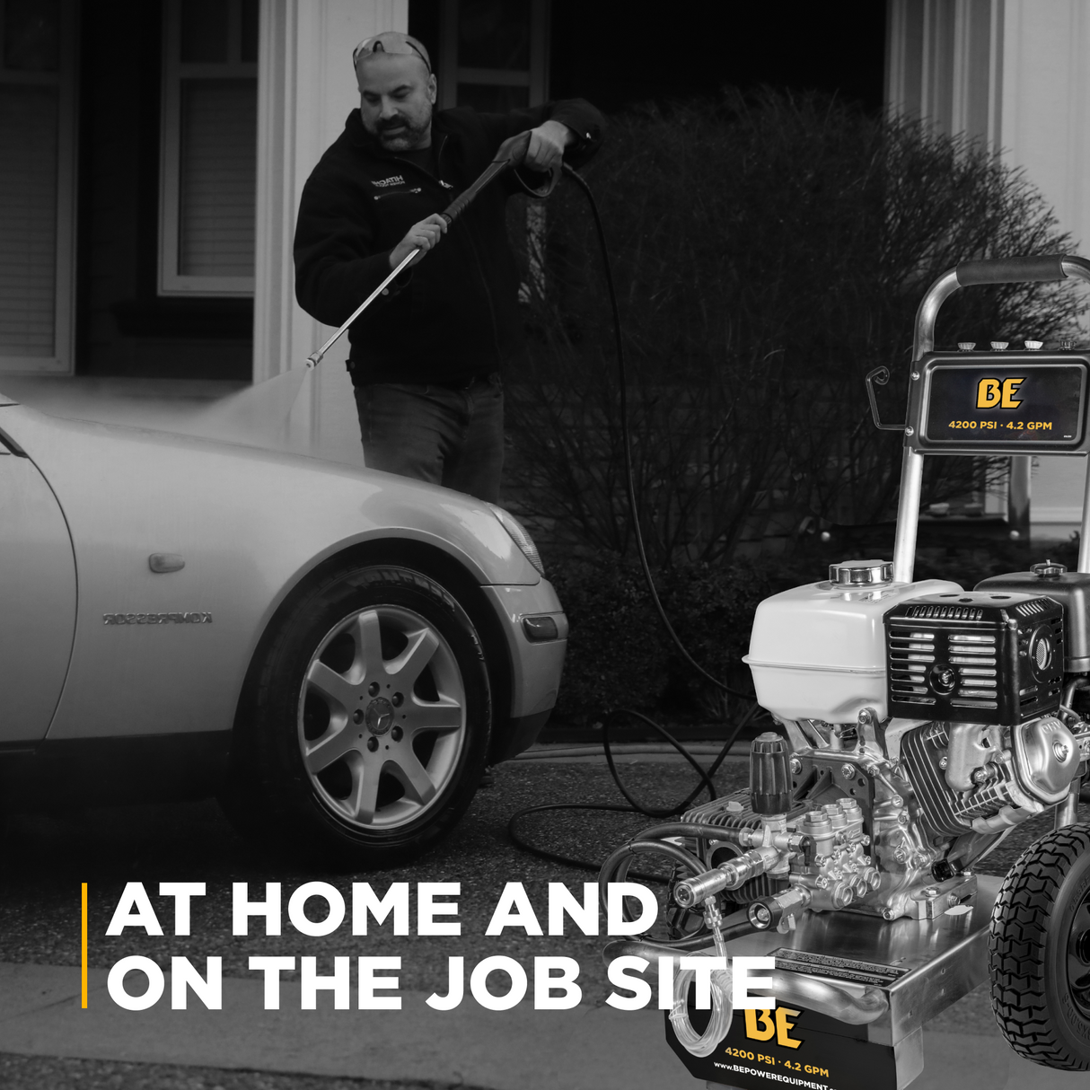 BE Power 4,200 PSI 4.2 GPM Cold Water Gas Pressure Washer - B4213HSCS