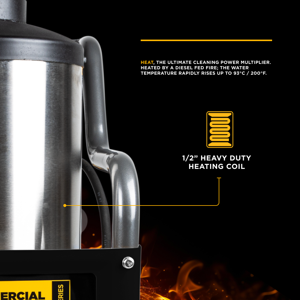 BE Power 3000PSI 3.0GPM Hot Water Pressure Washer with Honda GX200 Engine and General Triplex Pump - HW2765HG