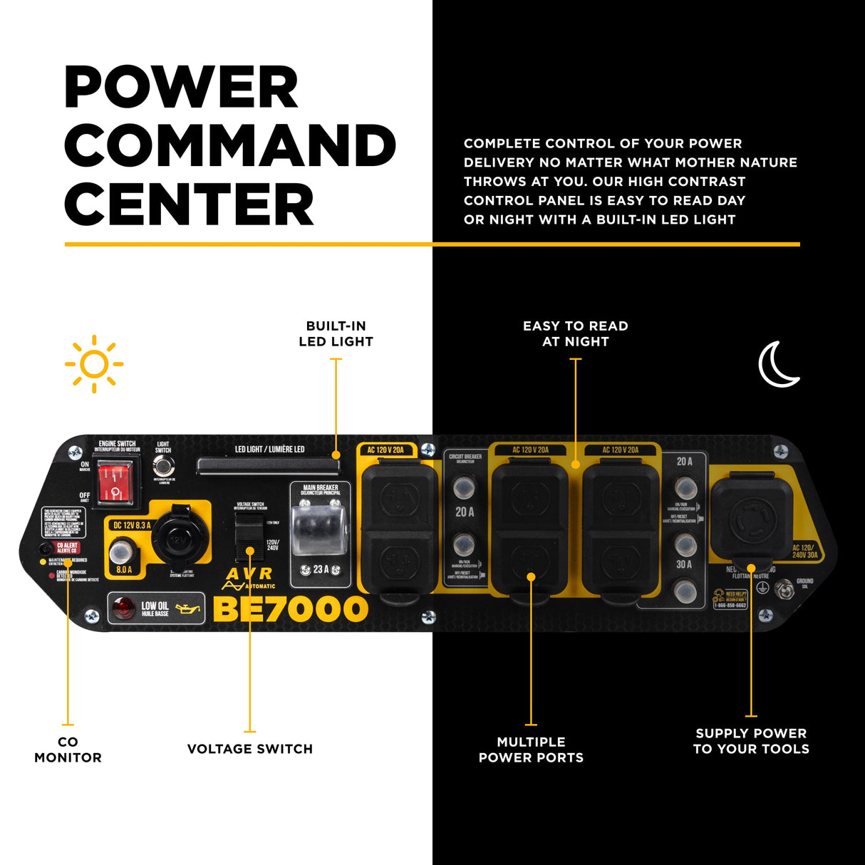 BE Power 7,000 Watt Generator - BE7000
