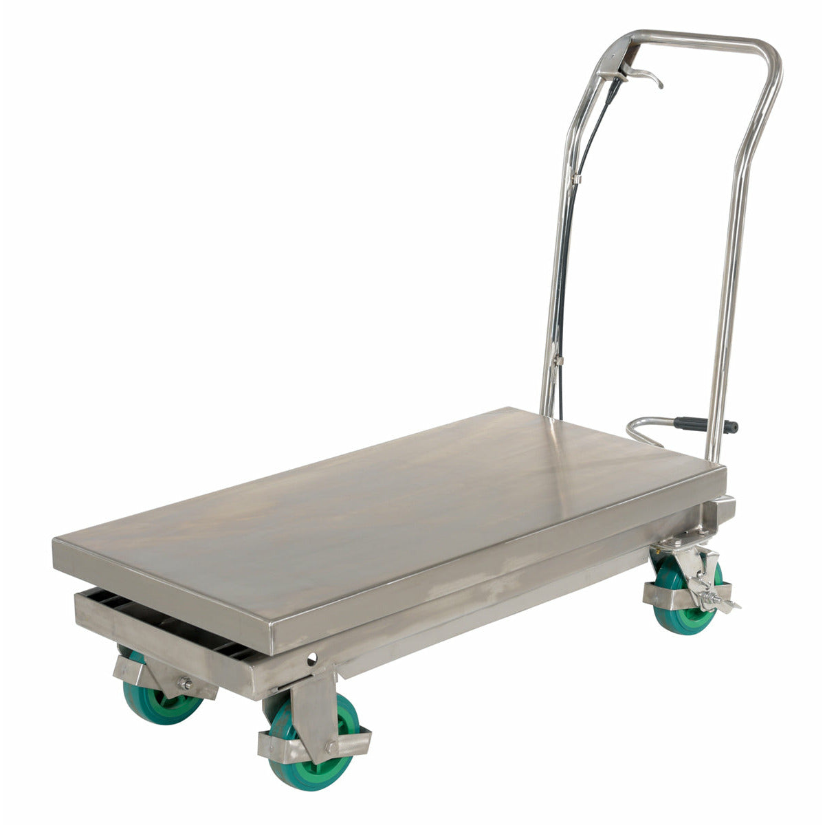 Vestil Stainless Steel Scissor 304 Cart 19-3/8 In. x 39-3/8 In. 1000 Lb. Capacity Silver-CART-1000-SS2