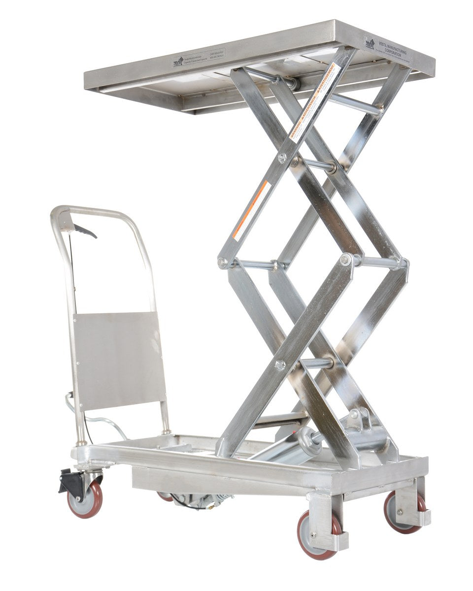Vestil Partially Stainless Steel Hydraulic Elevating Carts