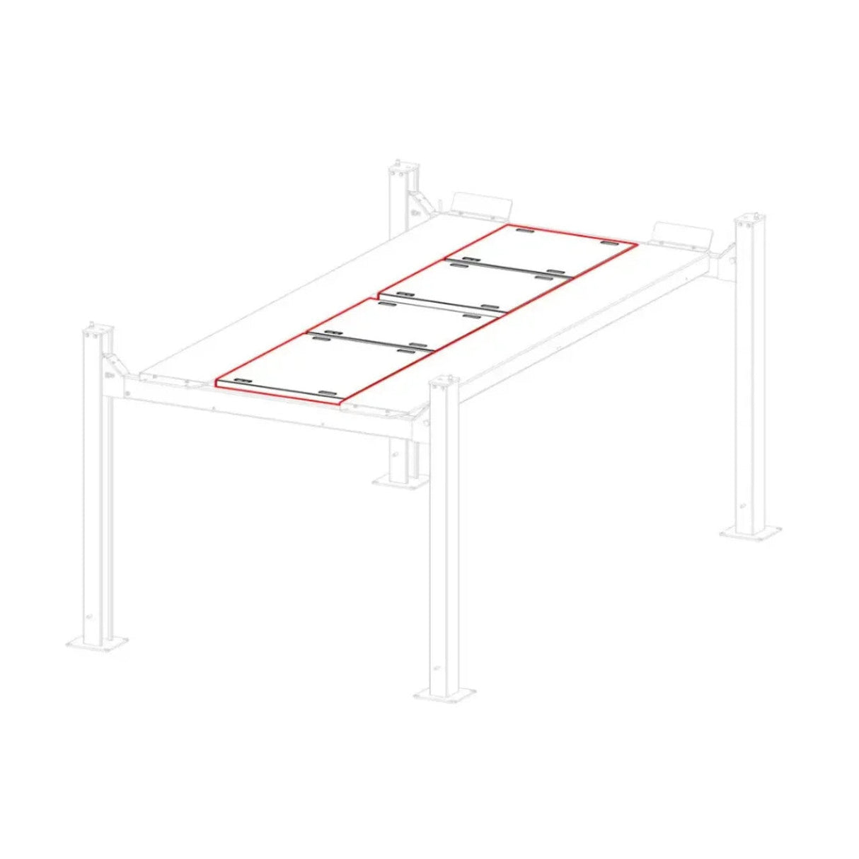 Challenger Lifts CL4P9SP Aluminum Storage Platform Set (Set Of 4)