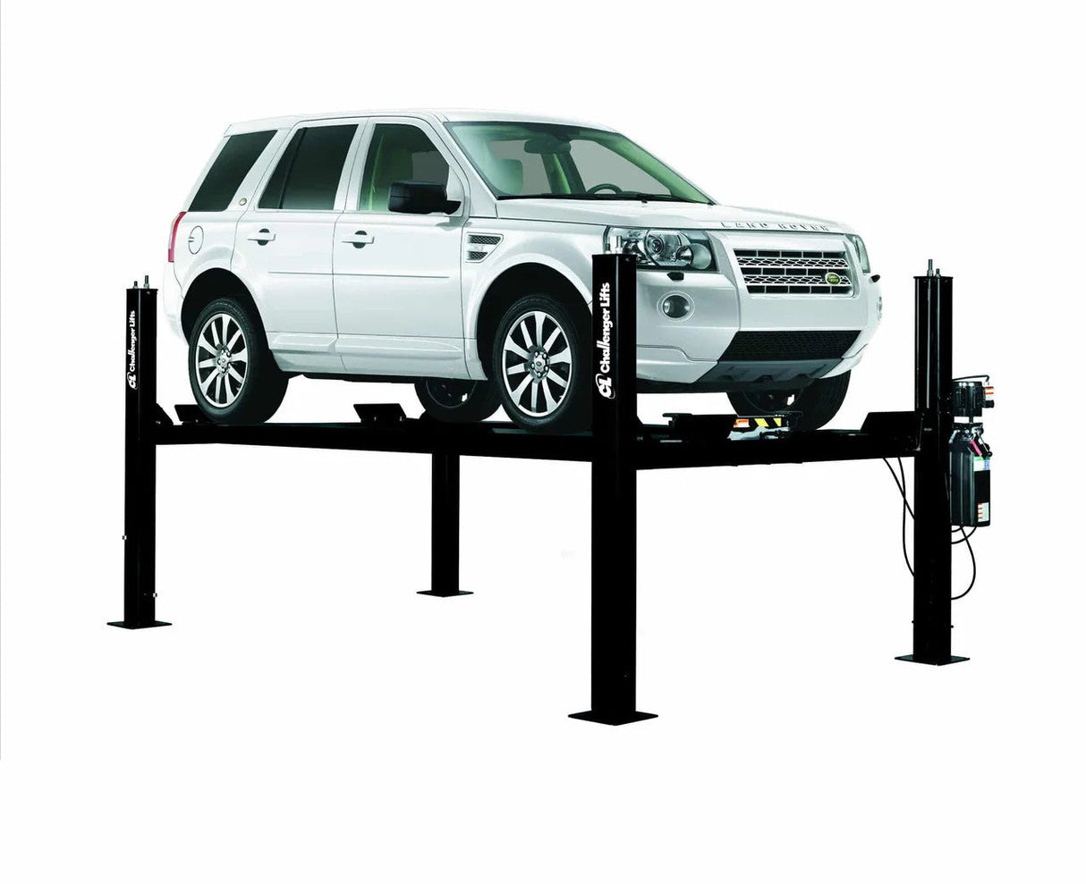 Challenger Lifts CL4P9W Four Post Home Car Lift 9,000 Lbs Wide Capacity