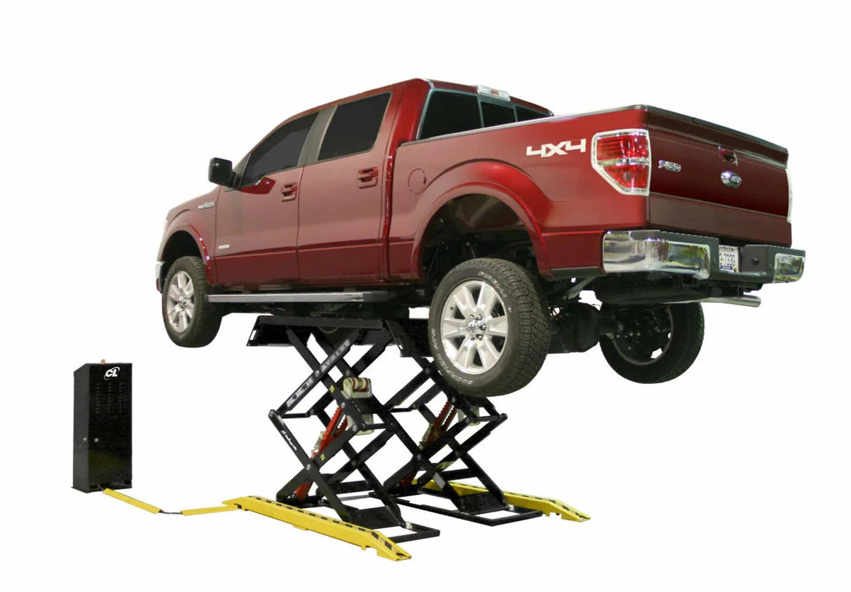 Challenger Lifts DX77R Vehicle Lift 7,700 Lbs Double Scissor Flush Mount Capacity