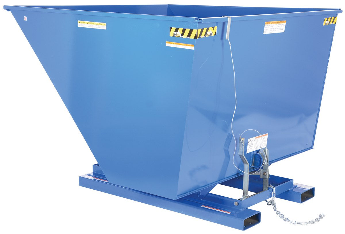 Vestil D Style - Self-Dumping Steel Hoppers with Bumper Release