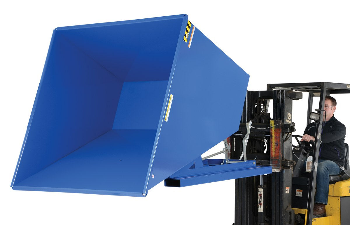 Vestil D Style - Self-Dumping Steel Hoppers with Bumper Release