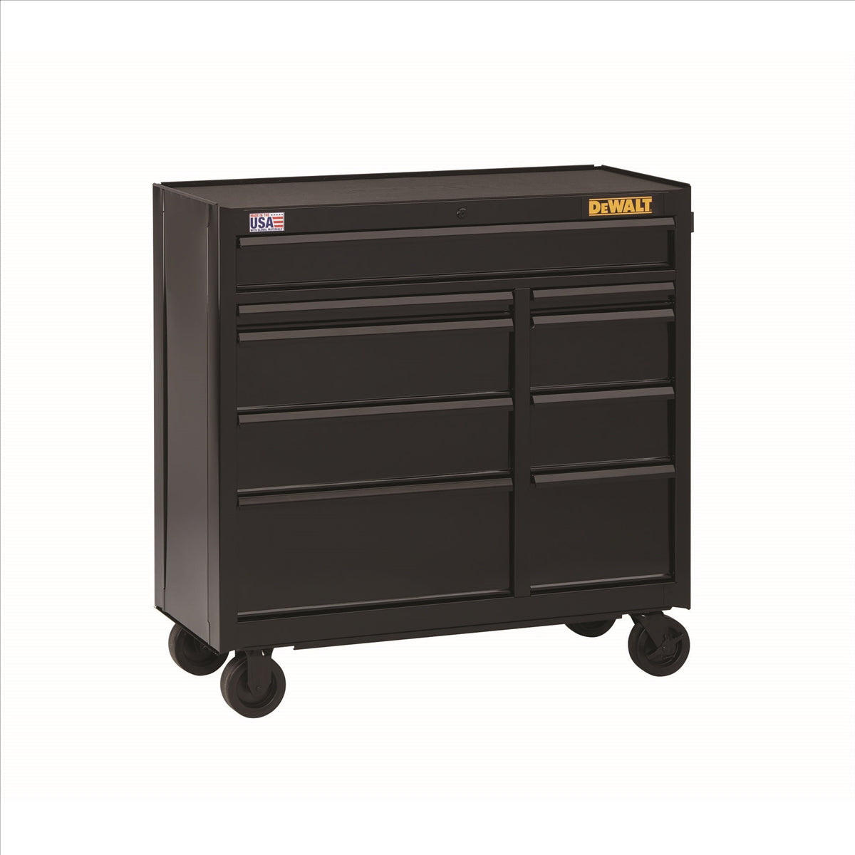 Dewalt 9-Drawer Rolling Cabinet, 41 In., Black DWTDWST24190