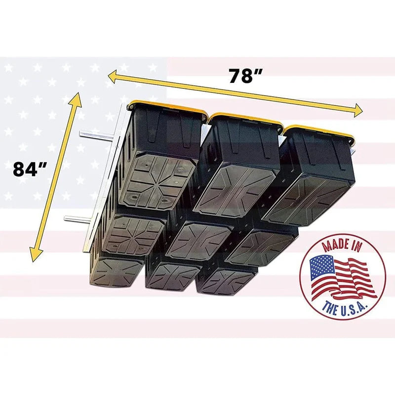 E-Z Storage Overhead Garage Storage System – Tote Slide Pro (TSP-1)