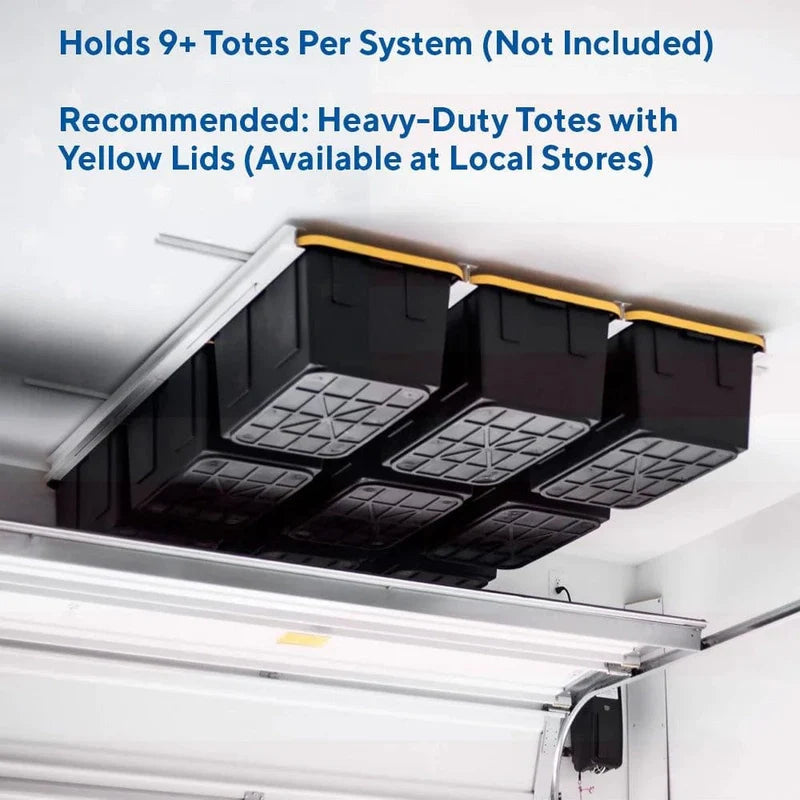 E-Z Storage Overhead Garage Storage System – Tote Slide Pro (TSP-1)