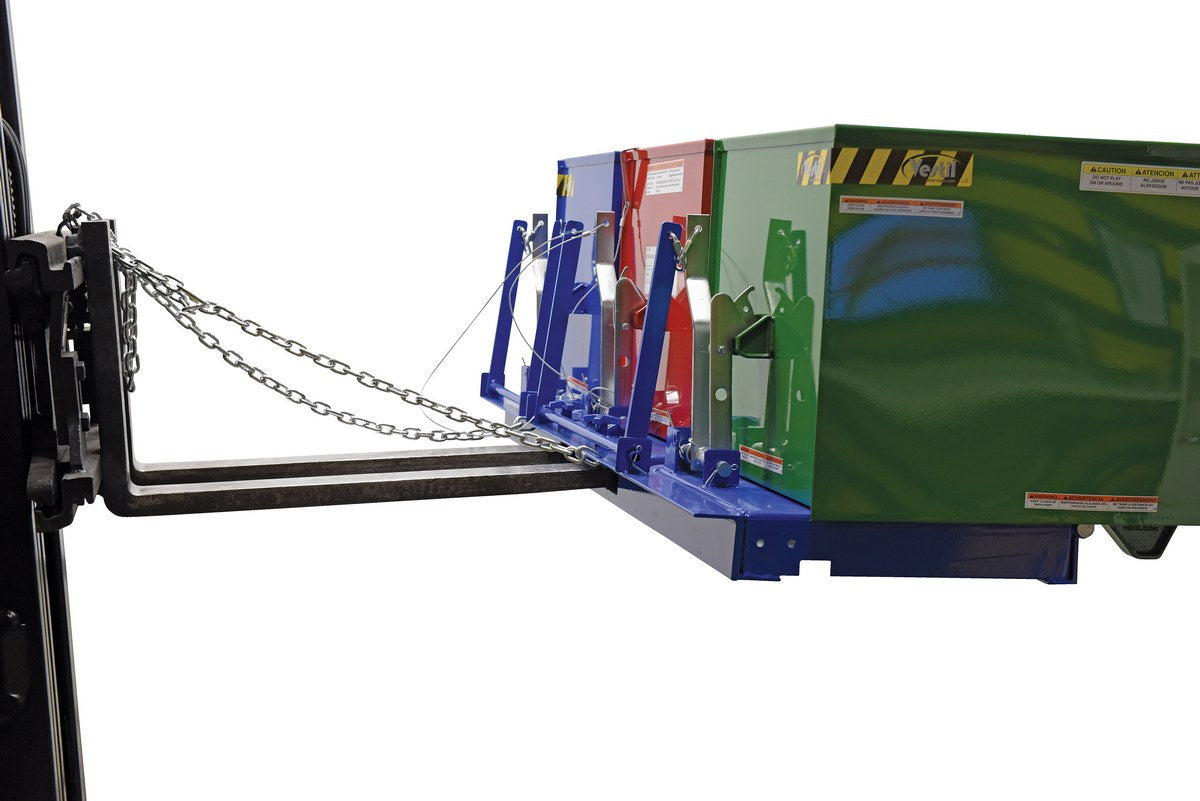 Vestil Triple-Bin Recycling Hopper