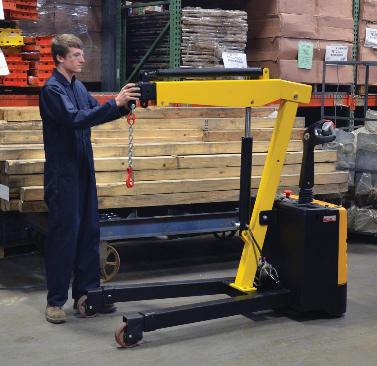 Vestil Electric Powered Floor Cranes
