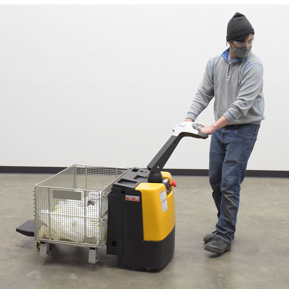 Vestil Electric Pallet Truck with Single Fork