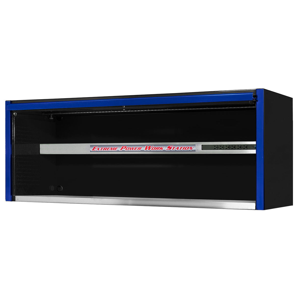 Extreme Tools Exq Series 72"W X 30"D Professional Extreme Power Workstation Hutch Blue W Black Handle EXTEX7201HCQBLBK