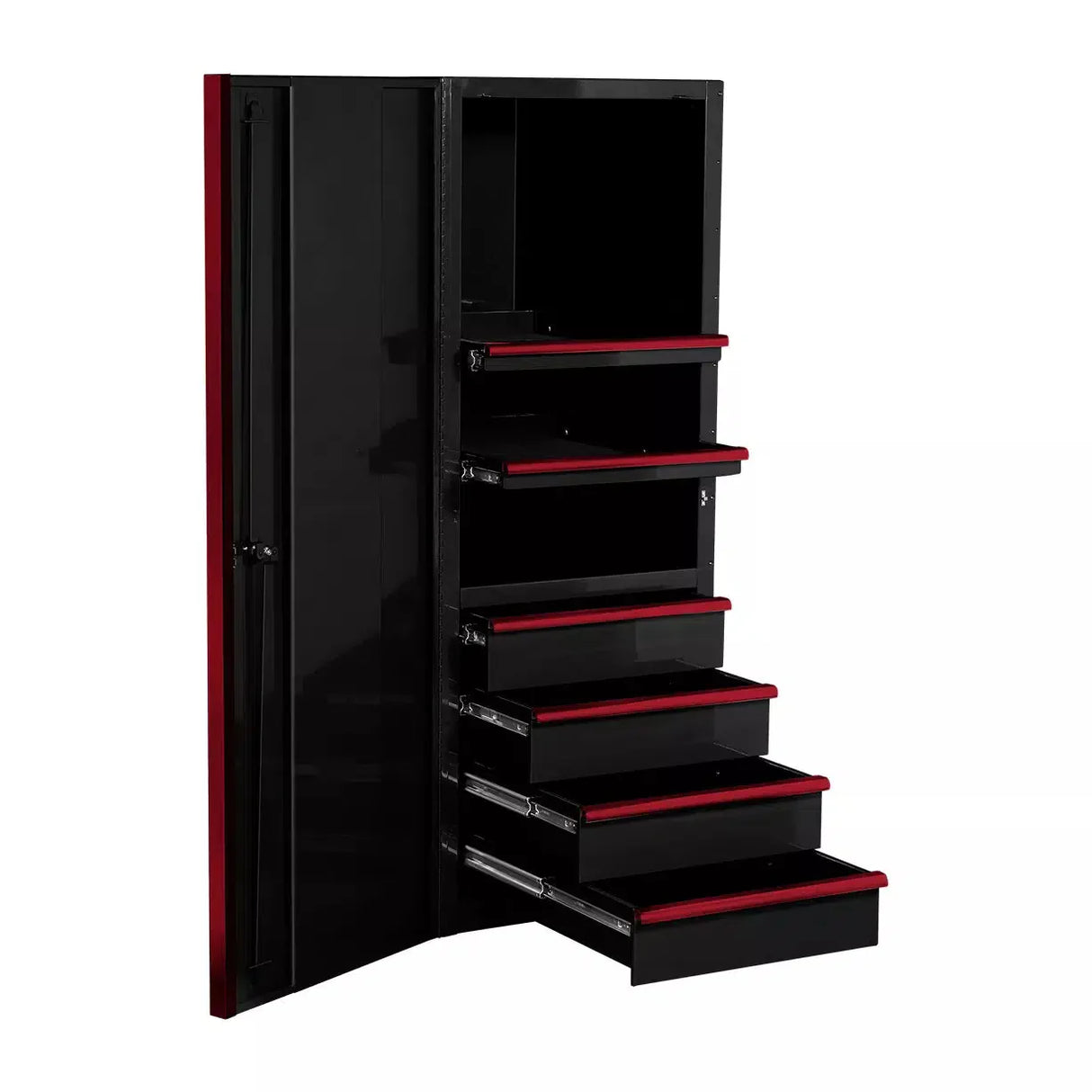 Extreme Tools EXQ Series 24"W x 30"D 4 Drawer and 3 Shelf Professional Side Cabinets