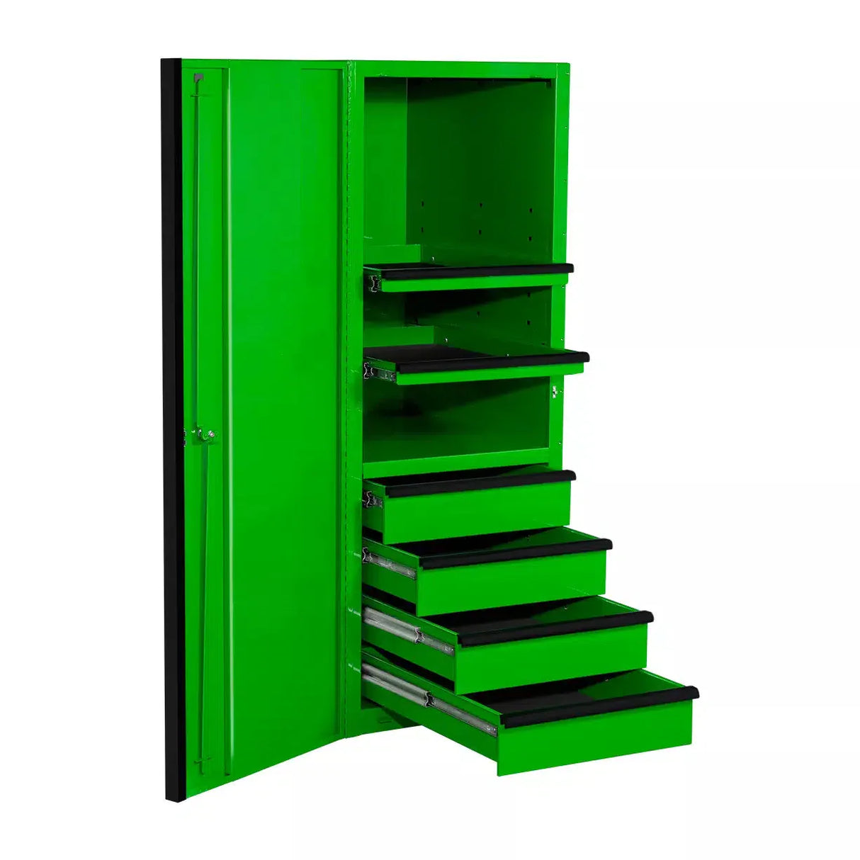 Extreme Tools EXQ Series 24"W x 30"D 4 Drawer and 3 Shelf Professional Side Cabinets