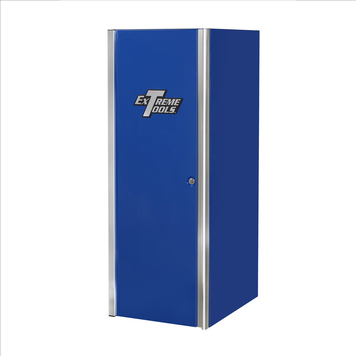 Extreme Tools Exq Series 24"W X 30"D 4 Drawer And 2 Shelf Professional Side Cabinet Blue W Chrome Handles EXTEX2404SCQBLCR