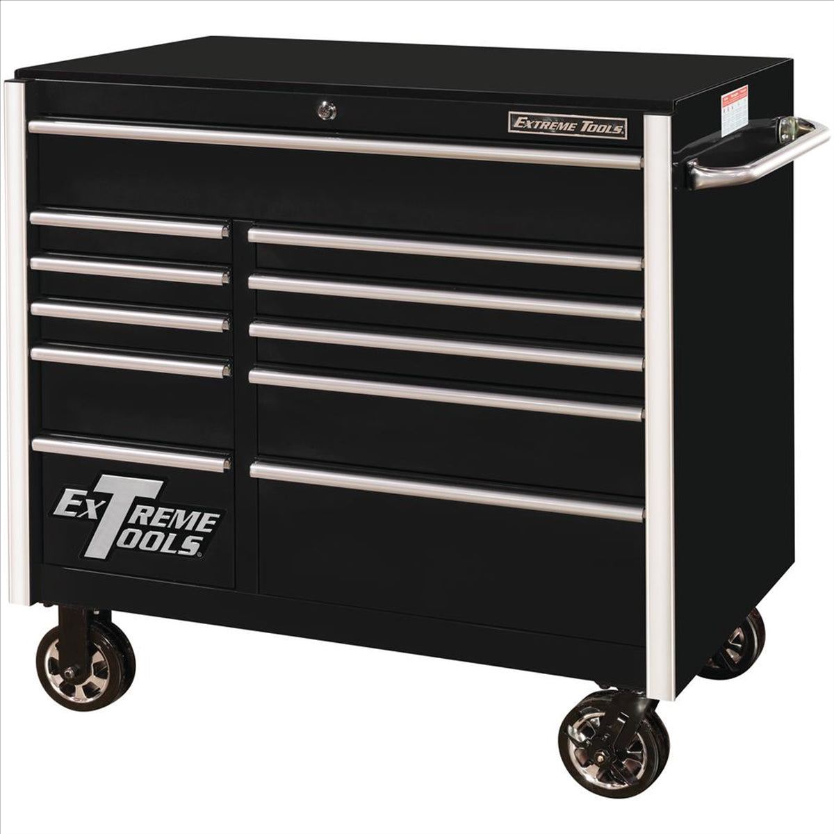Extreme Tools 41" 11-Drawer Roller Cabinet, Black EXTRX412511RCBK