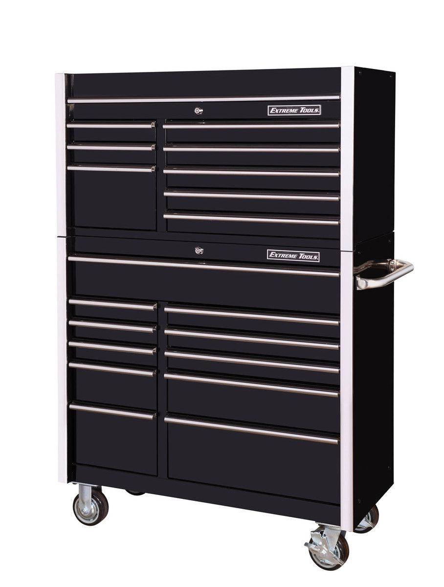 Extreme Tools RX Series 41" 8 Drawer Top Chest & 11 Drawer Roller Cabinet Combo