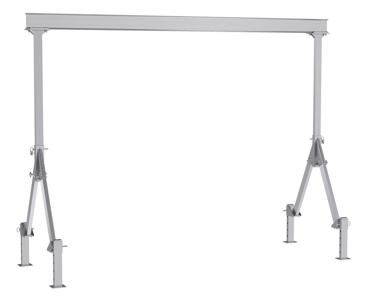 Vestil Fixed Height Aluminum Gantry Cranes with Adjustable Leveling Option