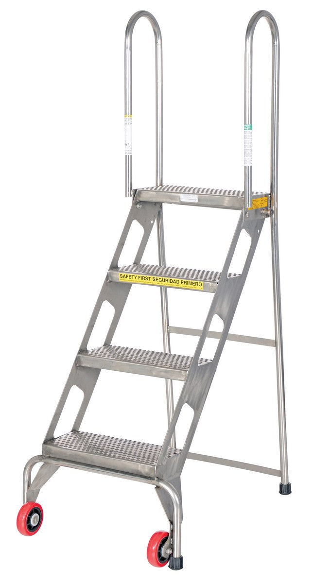 Vestil Folding Ladders with Wheels