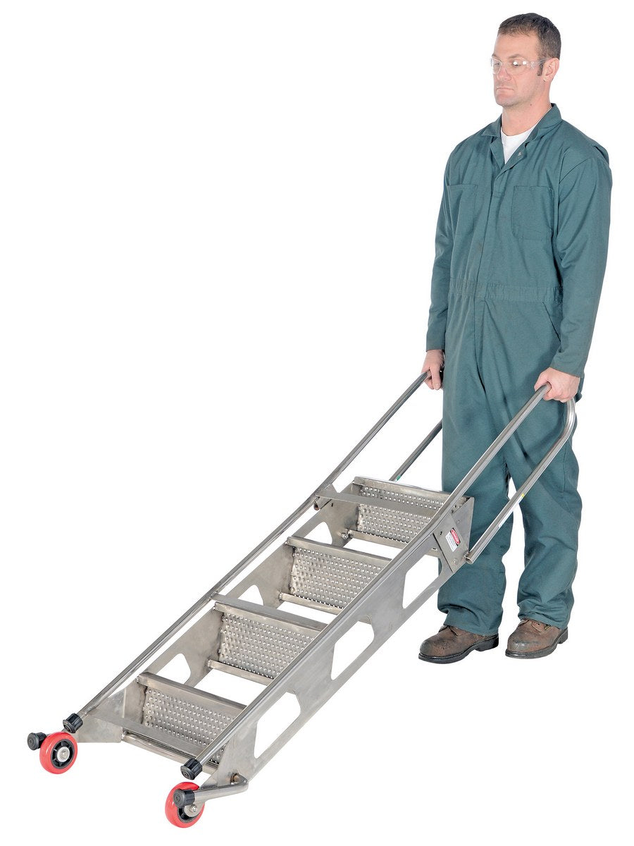 Vestil Folding Ladders with Wheels