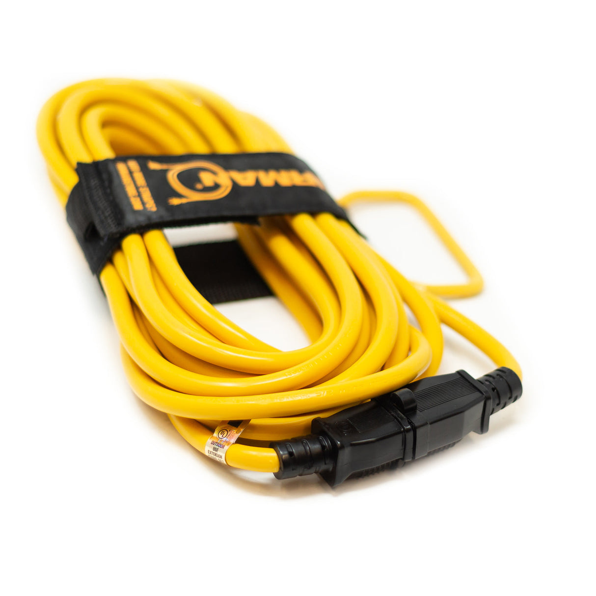 Firman 2005 25' Heavy Duty 5-15P to 5-15R Generator Utility Power Cord With Storage Strap
