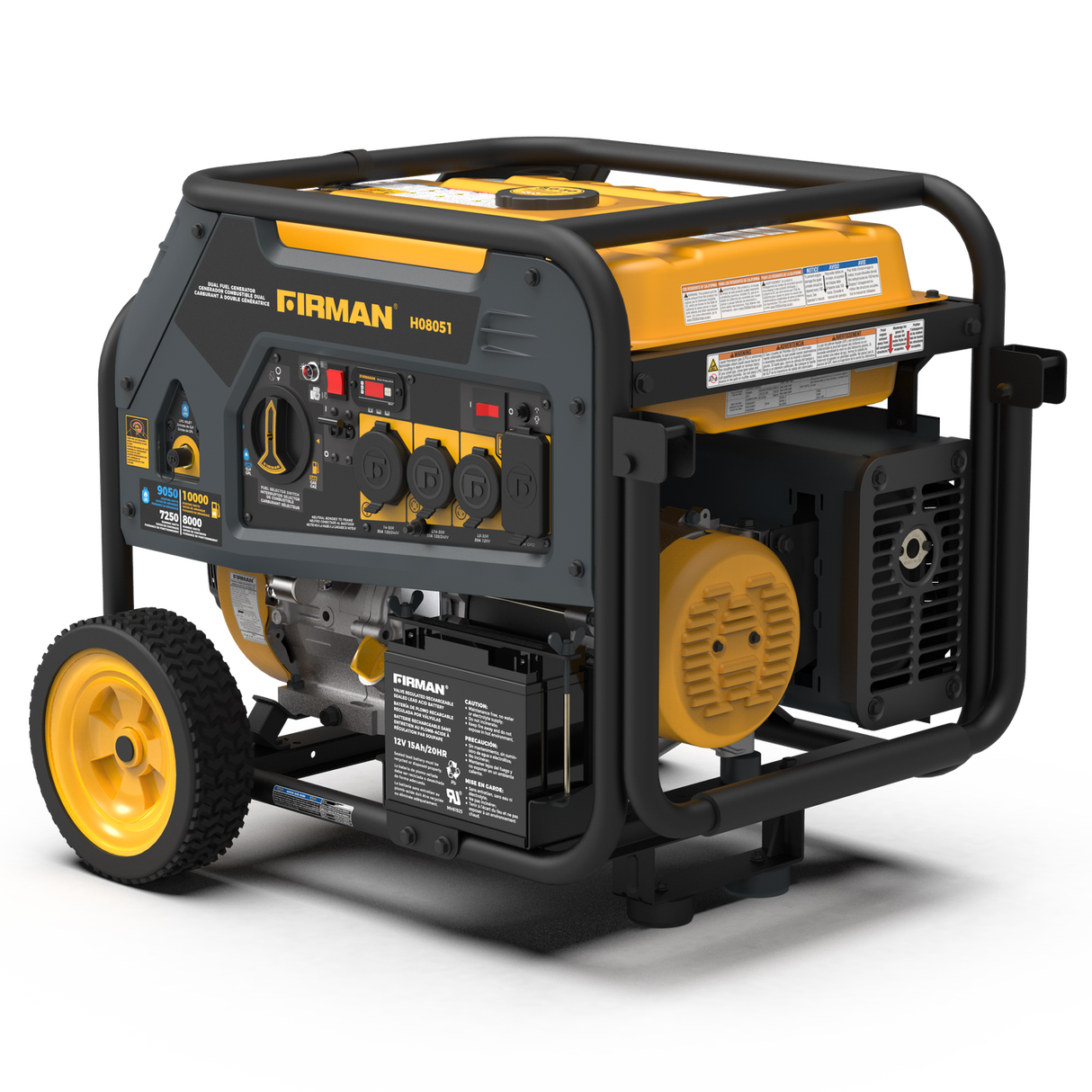 Firman H08051 Dual Fuel Portable Generator 8000W Electric Start 120/240V