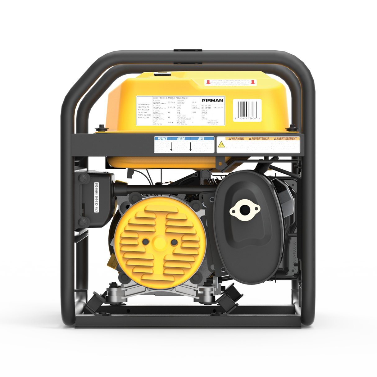 Firman P03606 Gas Portable Generator 4550W Recoil Start 120/240V