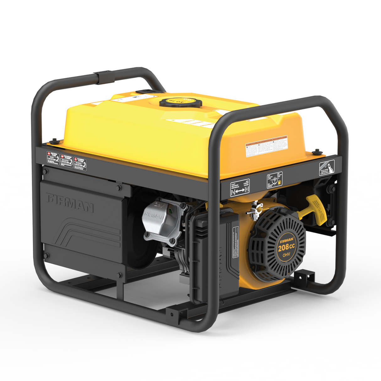 Firman P03606 Gas Portable Generator 4550W Recoil Start 120/240V