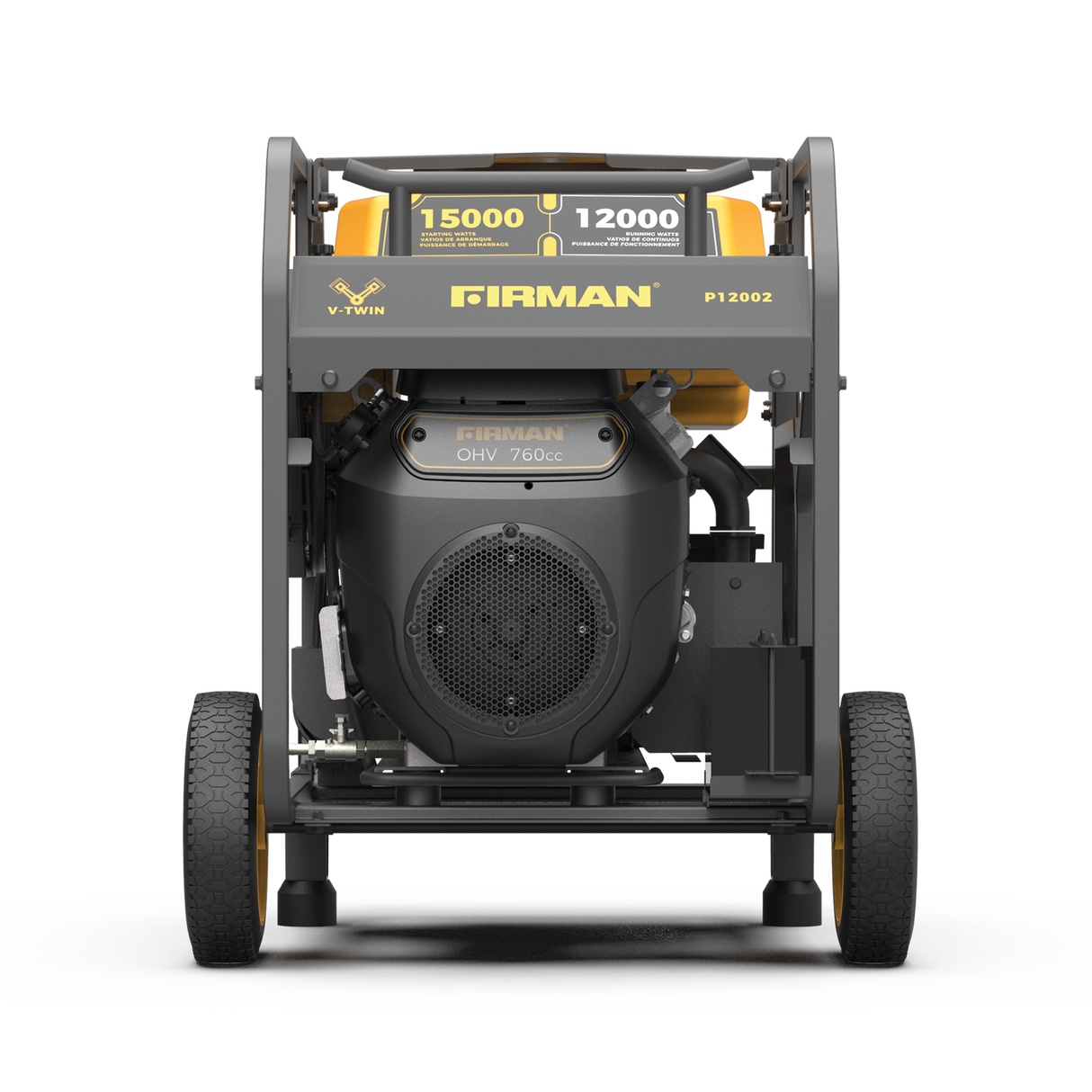 Firman P12002 Gas Portable Generator 15000W Electric Start 120/240V with CO Alert