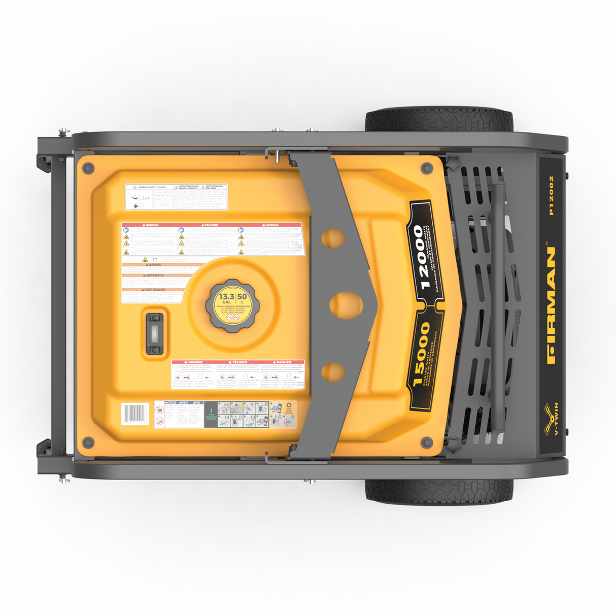 Firman P12002 Gas Portable Generator 15000W Electric Start 120/240V with CO Alert