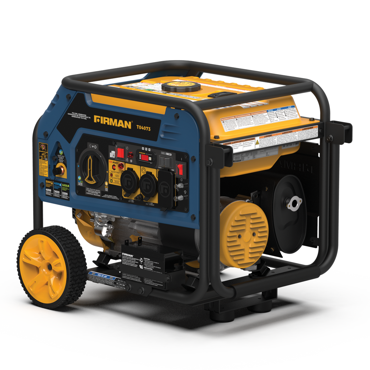 Firman T04073 Tri Fuel Portable Generator 4000W Electric Start 120/240V with CO ALERT