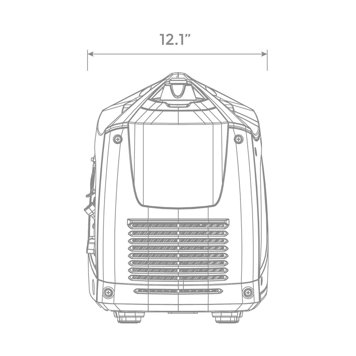 Firman W01784 Inverter Portable Generator 2100W Recoil Start