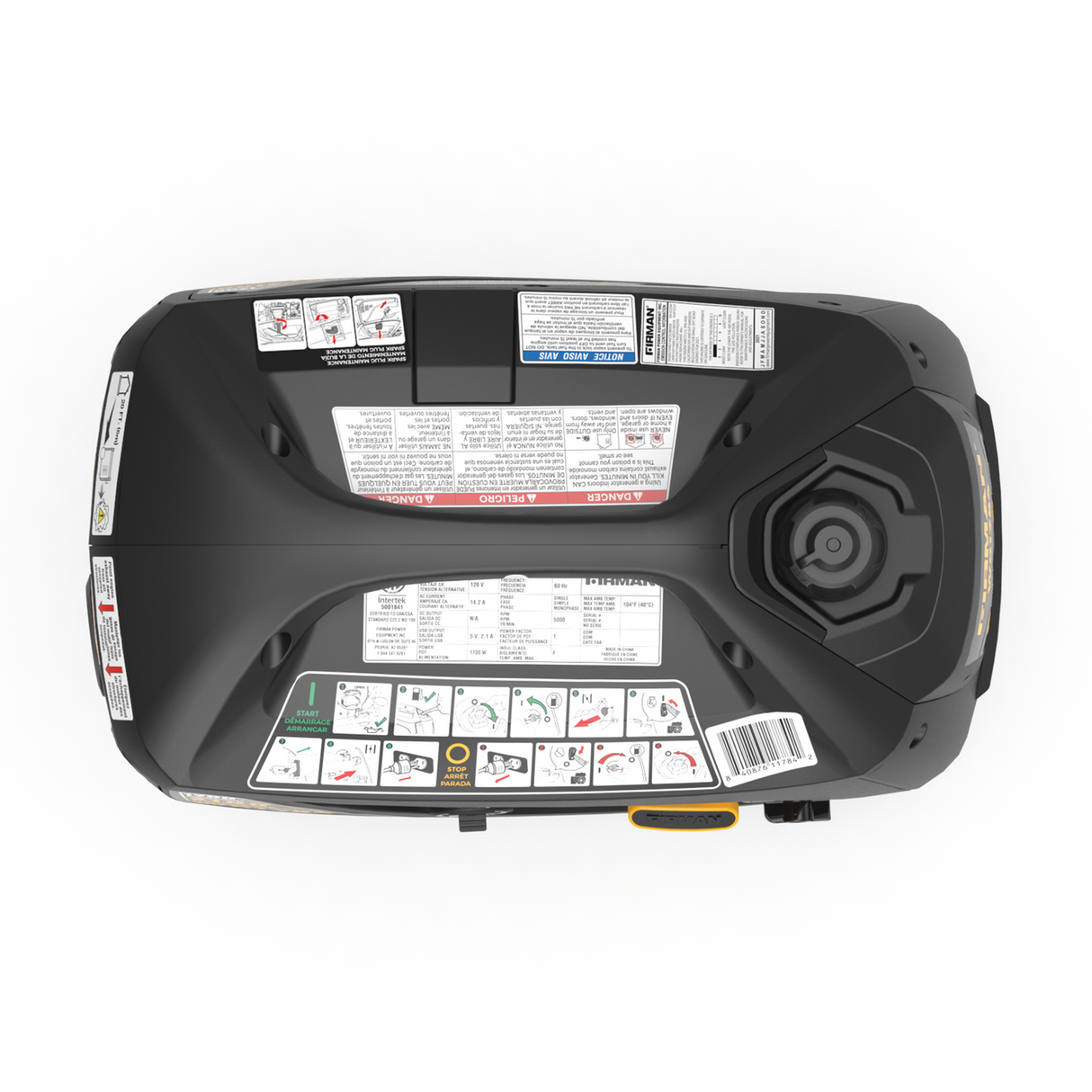 Firman W01784 Inverter Portable Generator 2100W Recoil Start