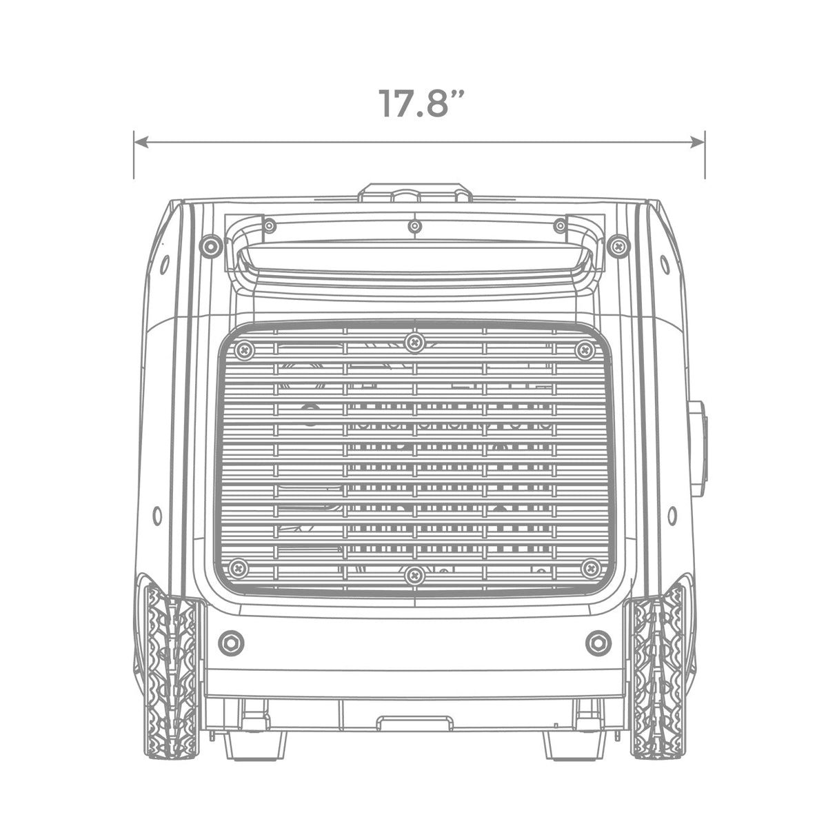 Firman W03081 Inverter Gas Portable Generator 3300W Recoil Start