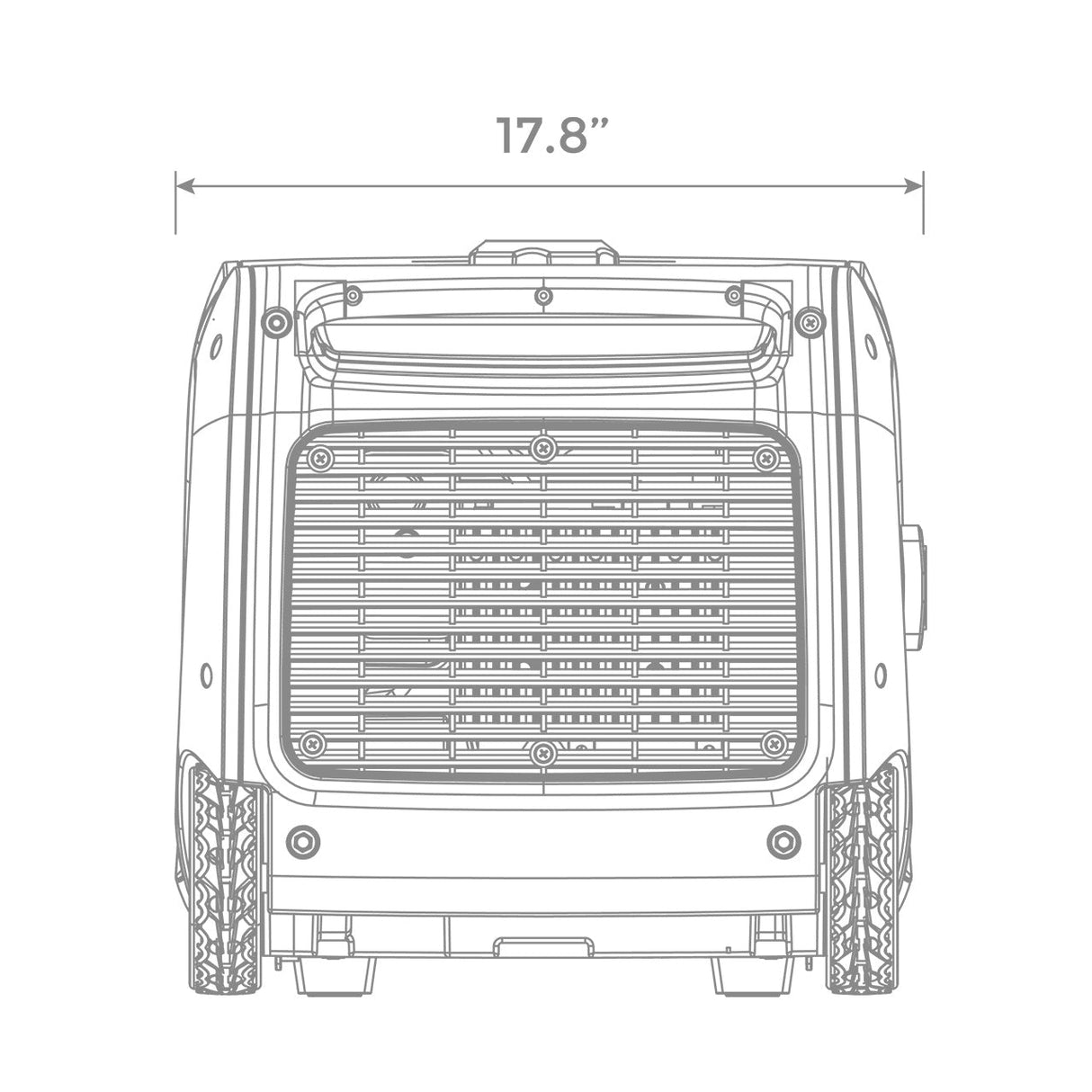 Firman W03381 Gas Inverter Portable Generator 3650W Recoil Start