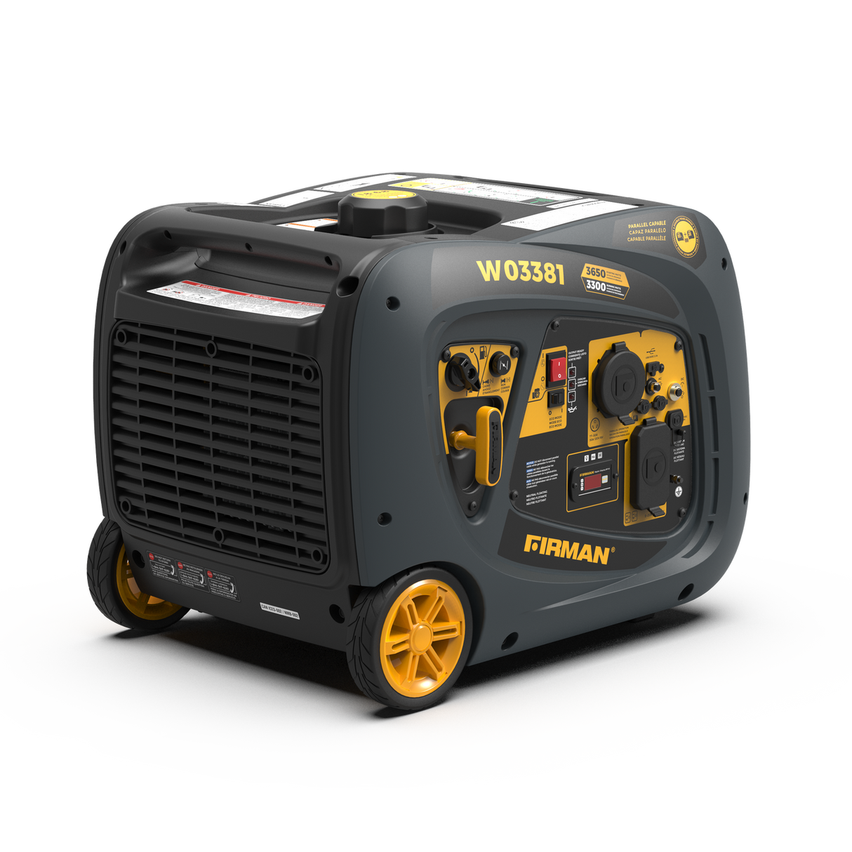 Firman W03381 Gas Inverter Portable Generator 3650W Recoil Start